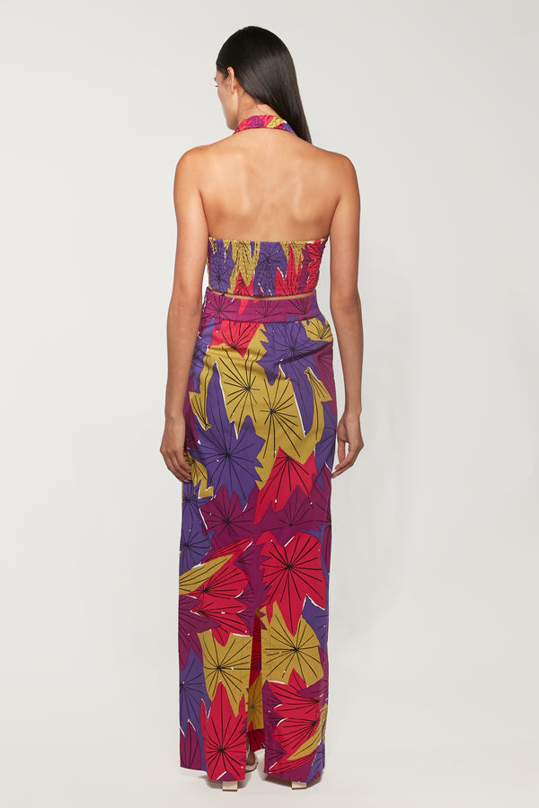 Triangle Halter | Pencil Maxi Skirt