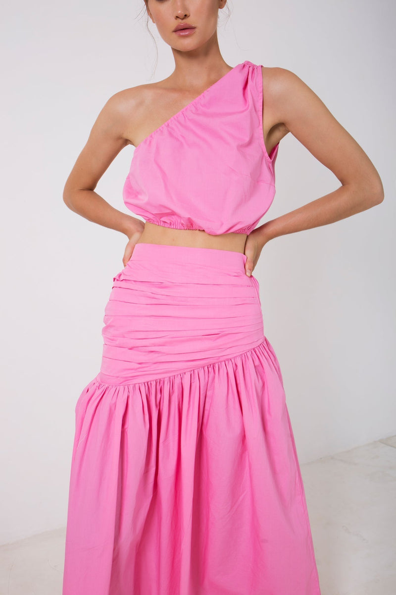 One Shoulder Crop