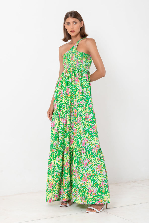 Centred One Shoulder Maxi