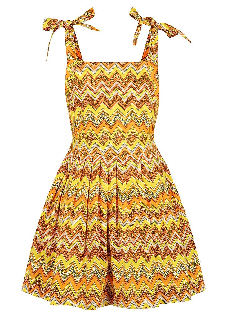 Tie Up Pinafore Dress