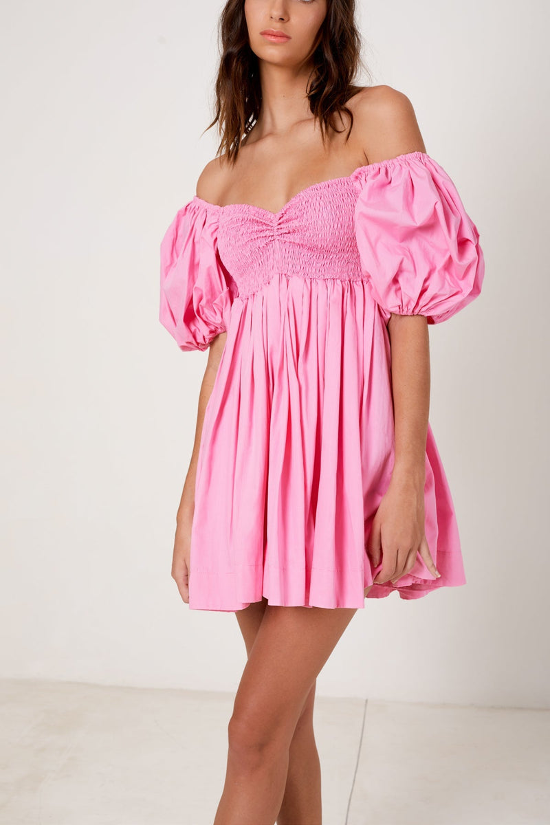 Puff Sleeve Babydoll Dress