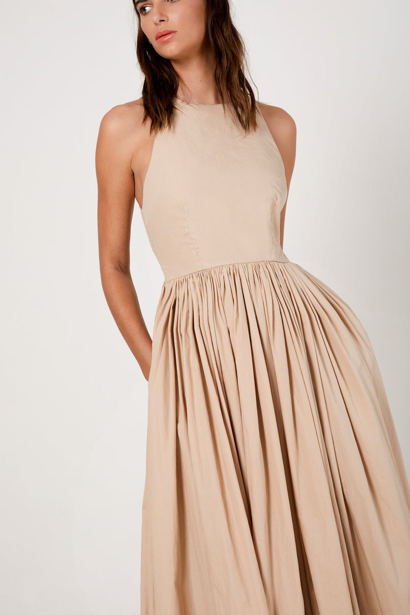 High Neck Maxi Dress