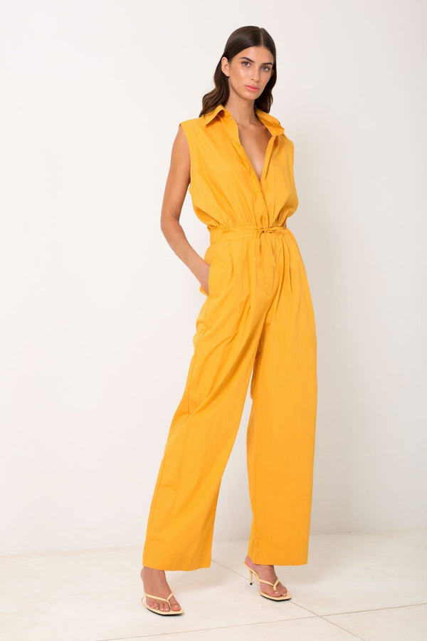 Sleeveless Drawstring Jumpsuit