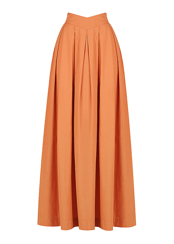 V Front Maxi Skirt