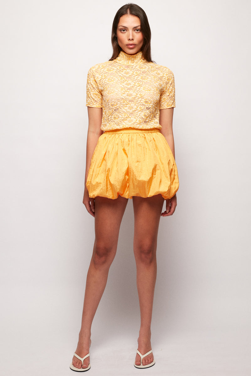 Balloon Mini Dress, M / Burnt Sol