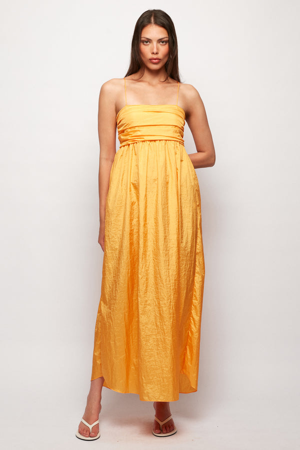 parachute midi dress ASOS DESIGN parachute plunge midi dress in black