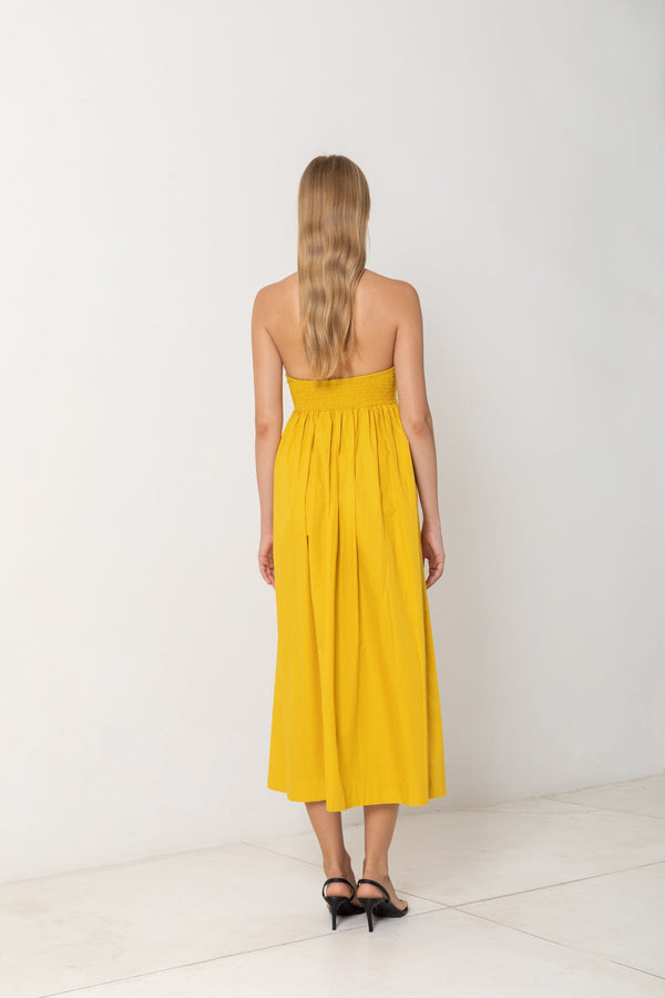 Square Neck Halter Midi