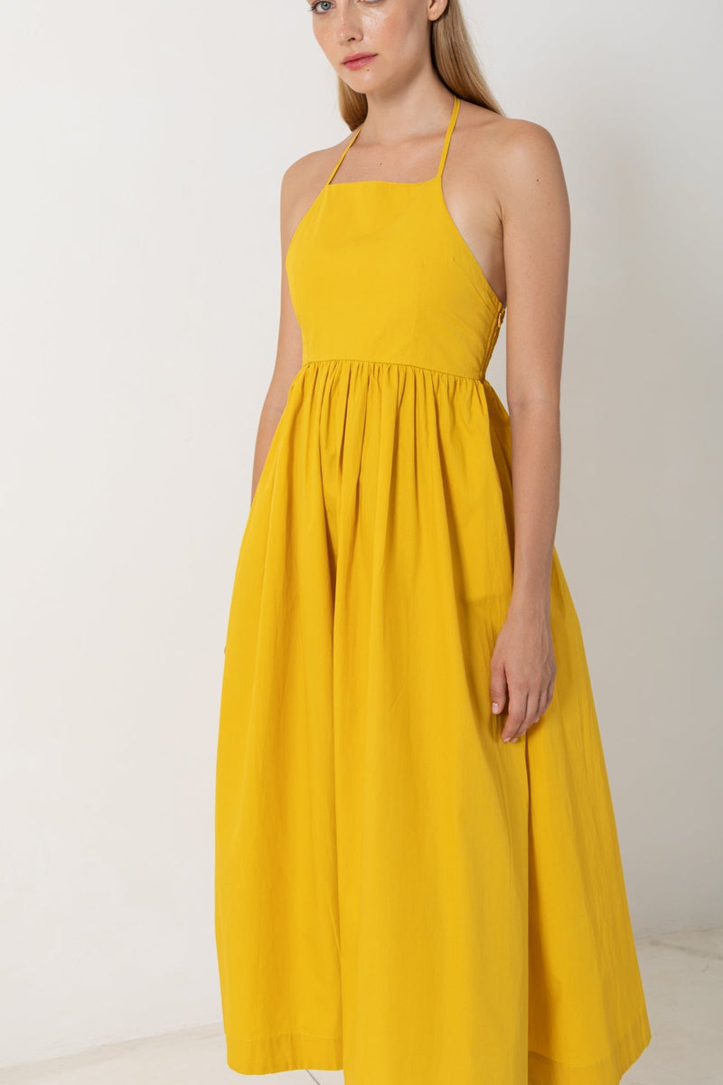 Square Neck Halter Midi