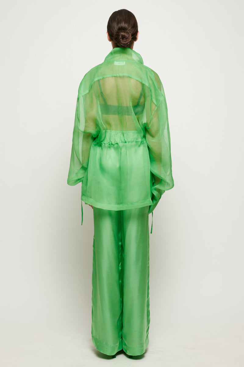 Sheer Overshirt Jacket | Relaxed Pant