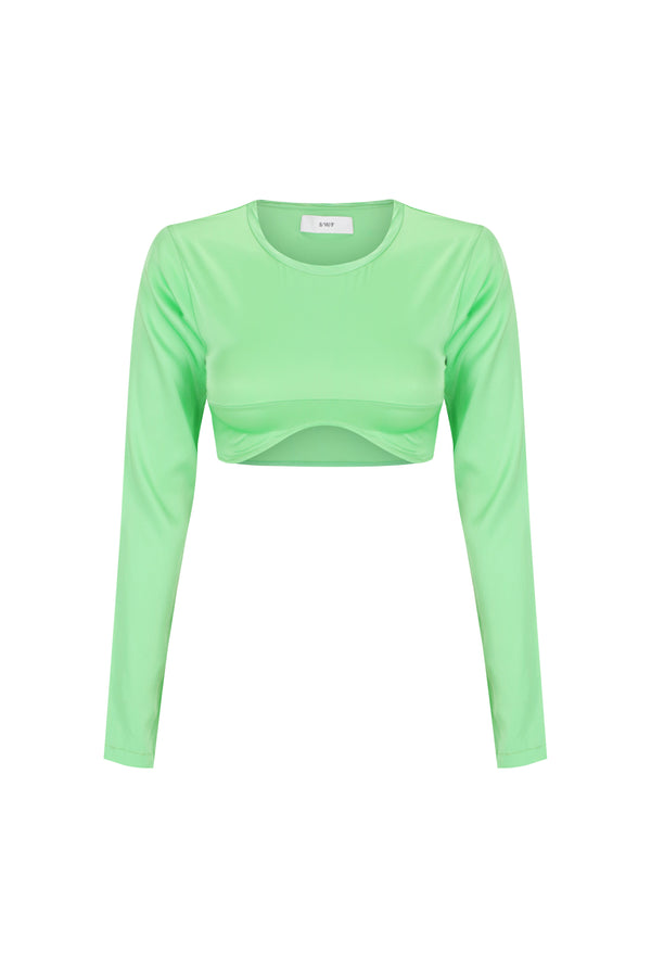 Sculpted Long Sleeve Crop