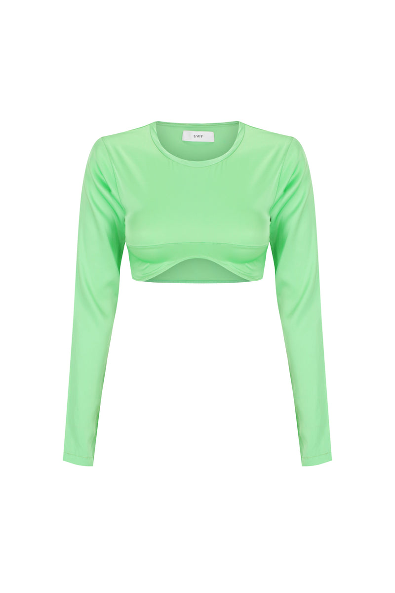 Sculpted Long Sleeve Crop