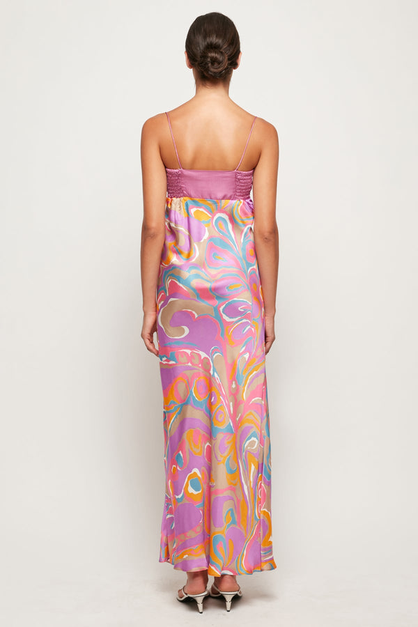 Ruched Bra Slip Midi