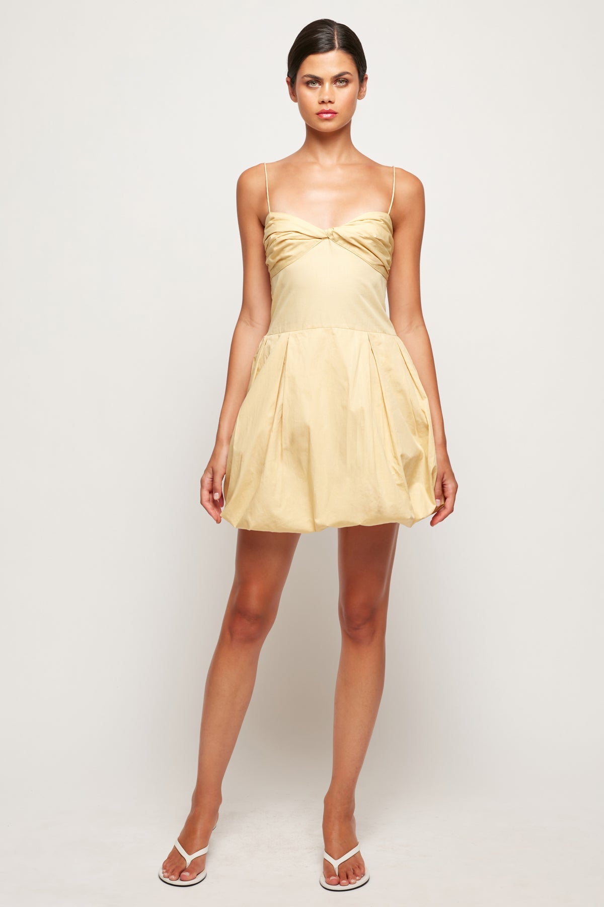 s/w/f fitted balloon mini dress Fitted Balloon Mini, L / Opal Skies