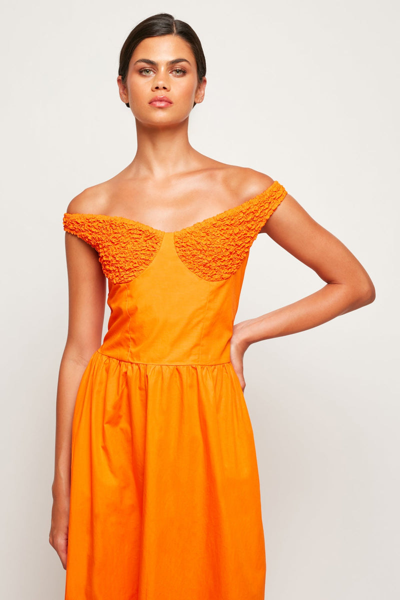 Off Shoulder Bodice Maxi