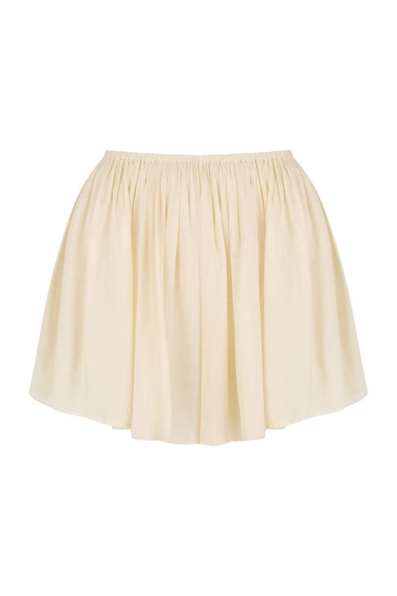 Lace Trim Babydoll Top | Pleated Flounce Mini Shorts