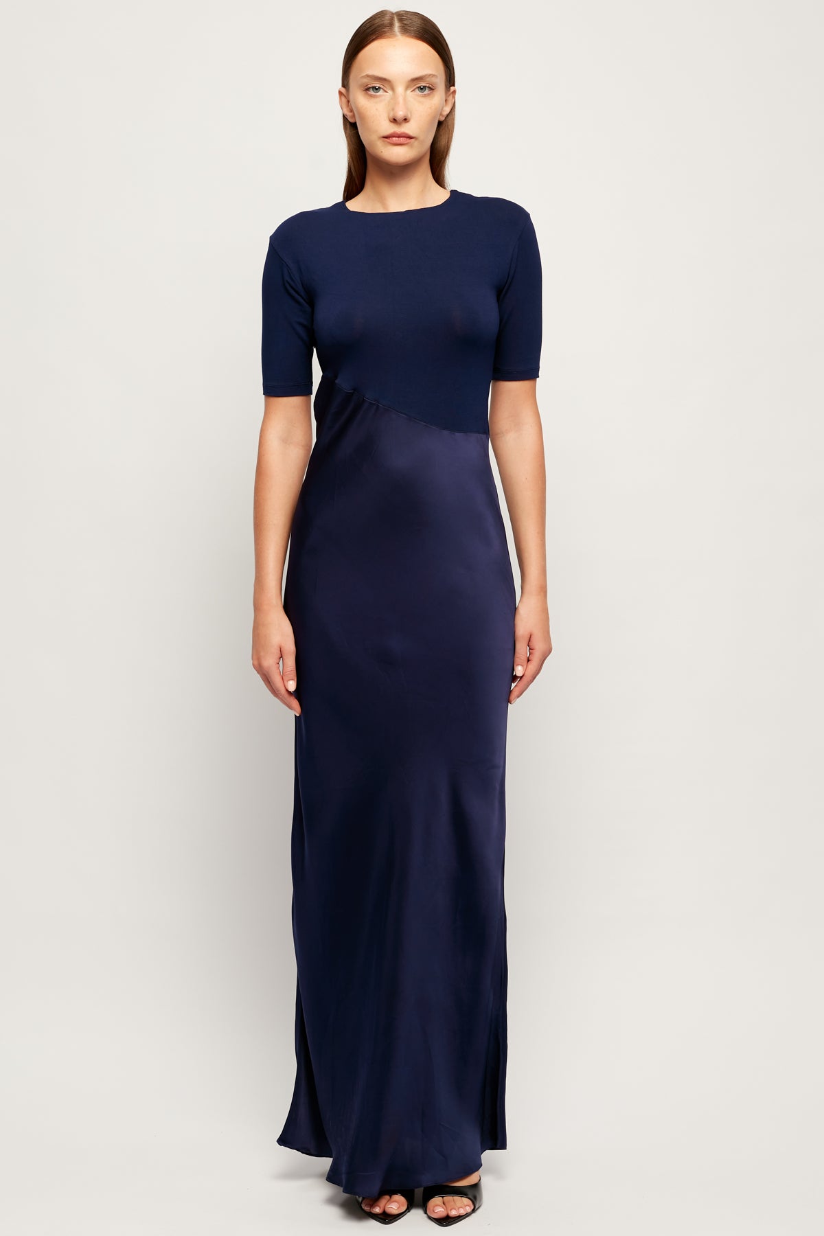 swf a line dress Two Piece Maxi, XS / Navy line/Princess skater dresses Mermaid Spaghetti Straps Lace Color:Green Black