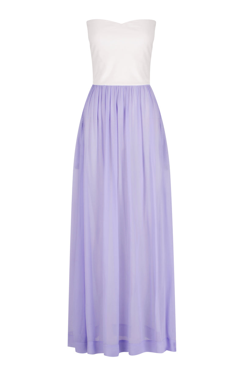 Sheer Contrast Maxi