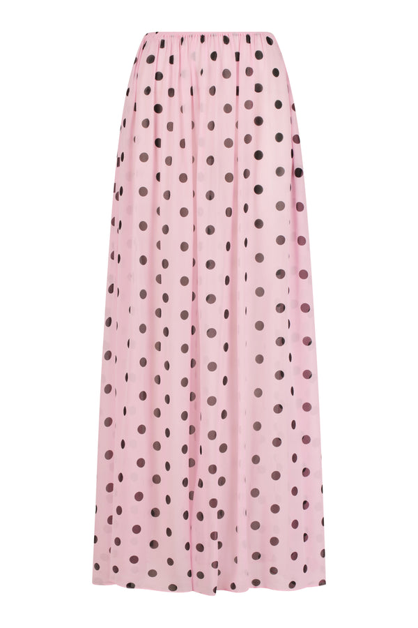 Sheer Pleated Maxi
