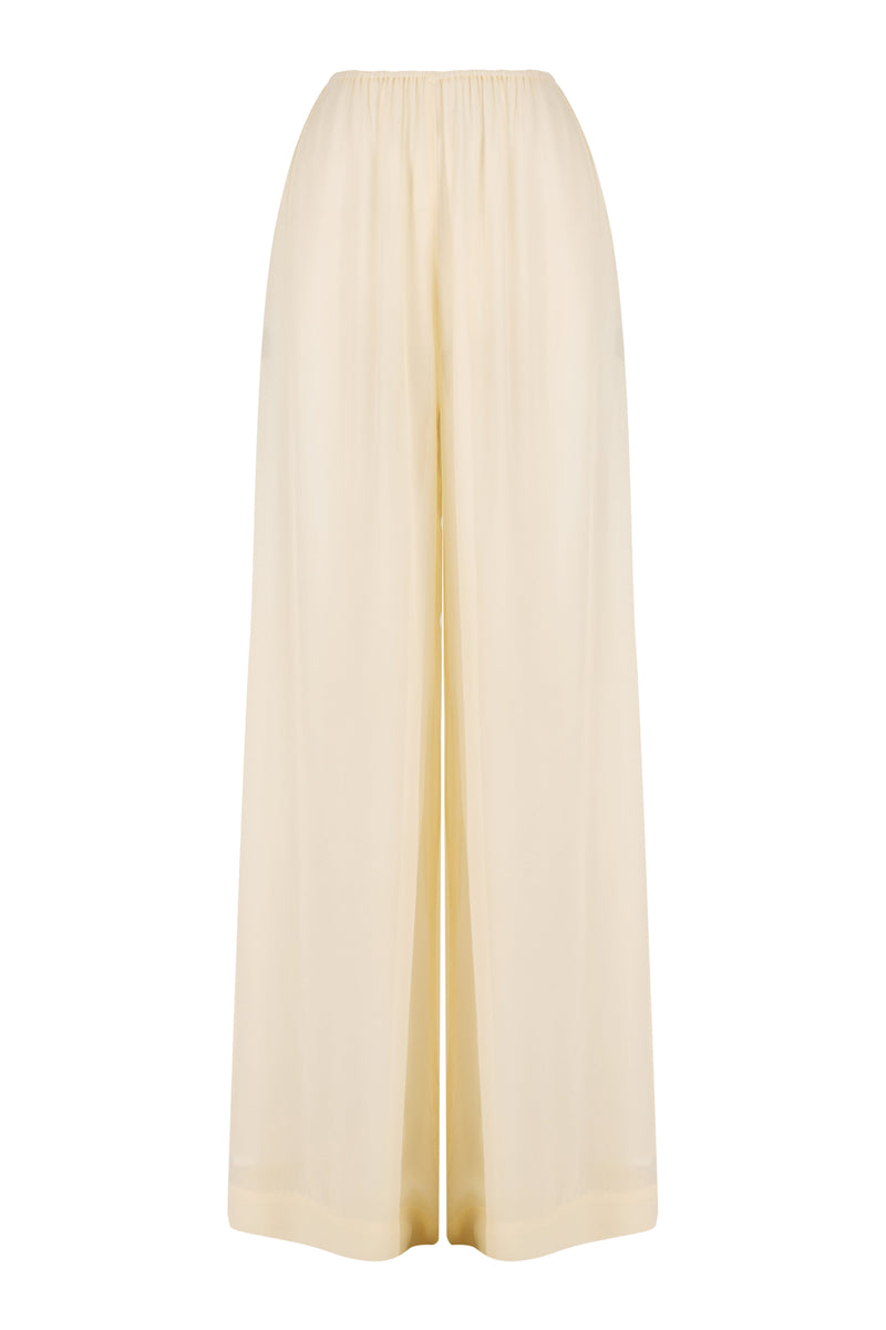 Petal Collar Top | Sheer Relaxed Pant