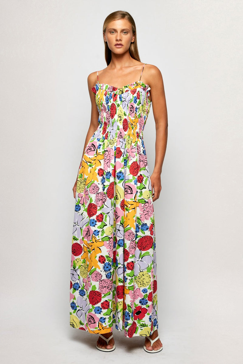 Ruffled Bodice Midi