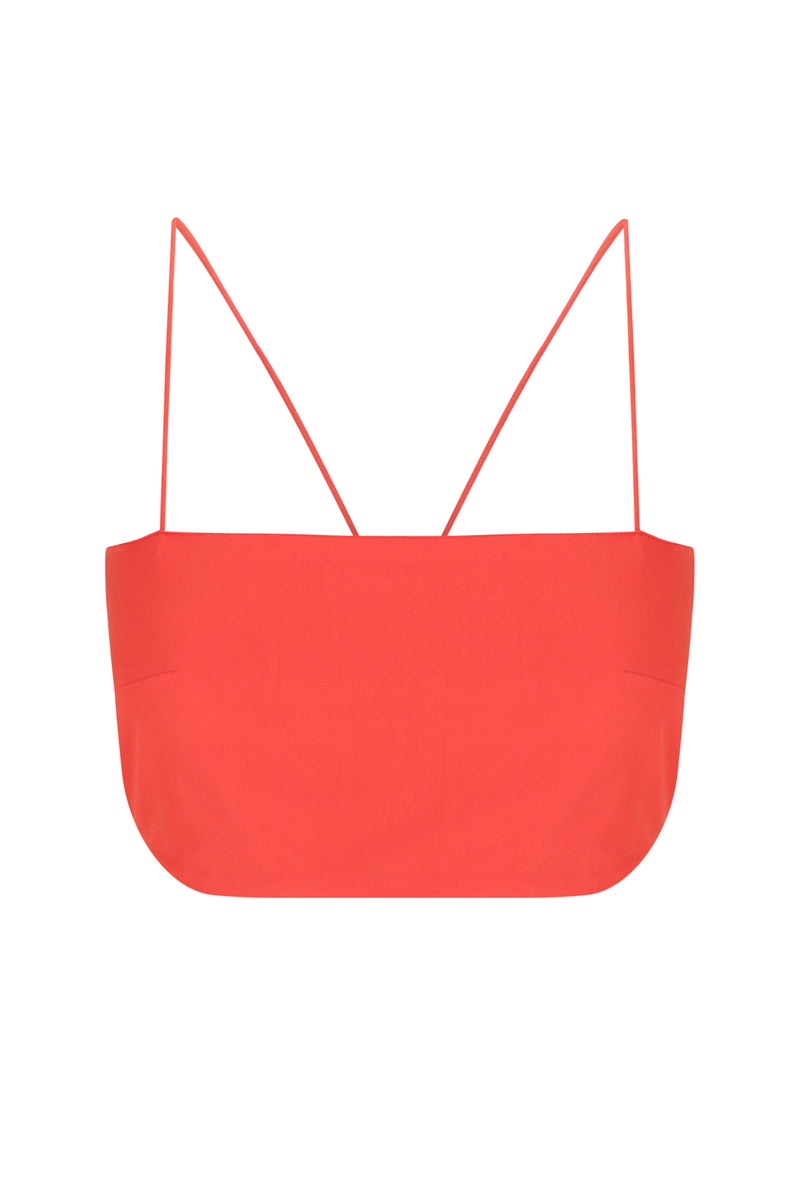 Crop Top | High Waisted Gathered Midi