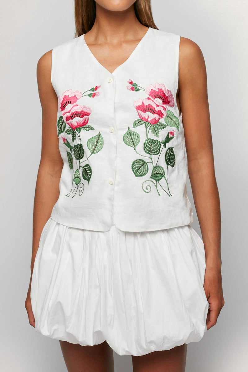 Embroidered Vest | Balloon Mini