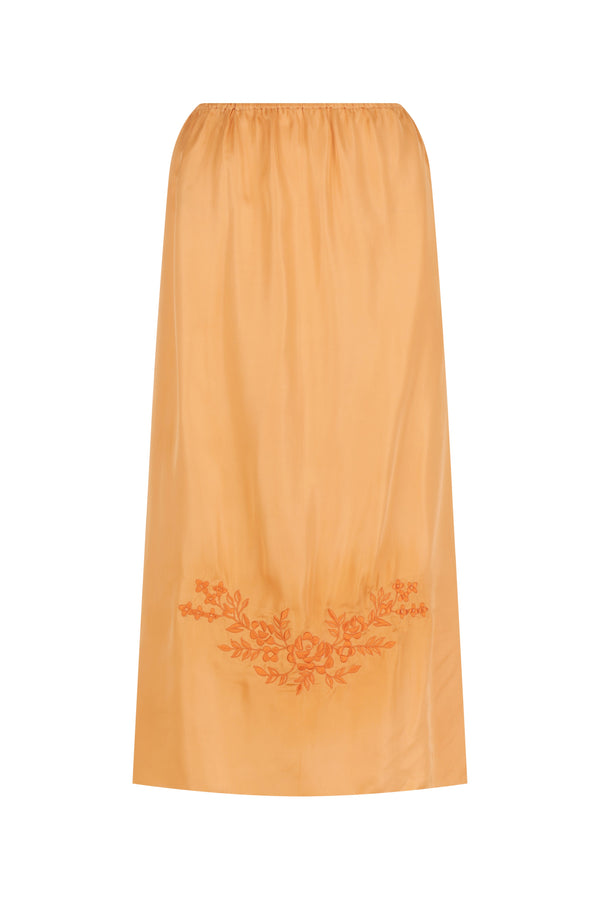 Embroidered Midi Skirt