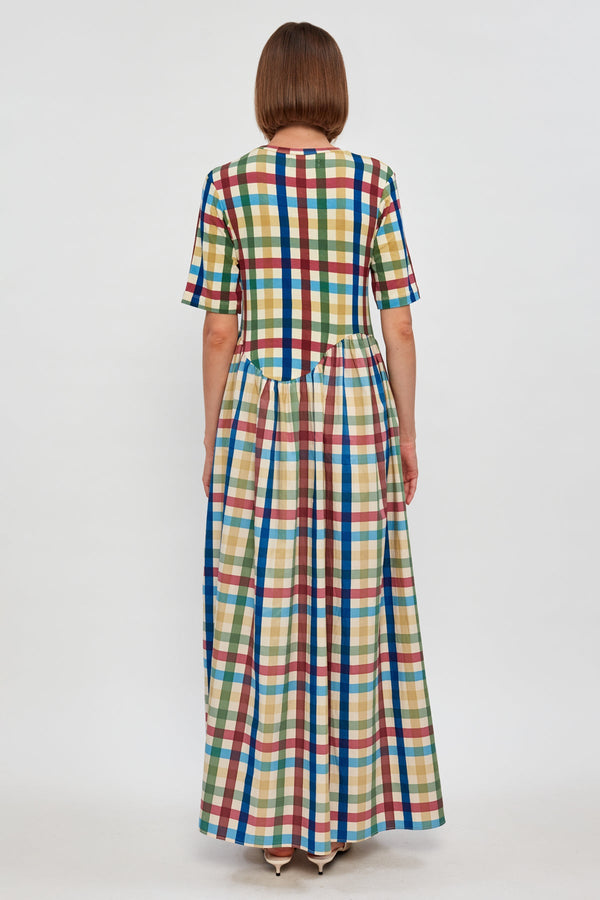 Curved Waist Midi Dress