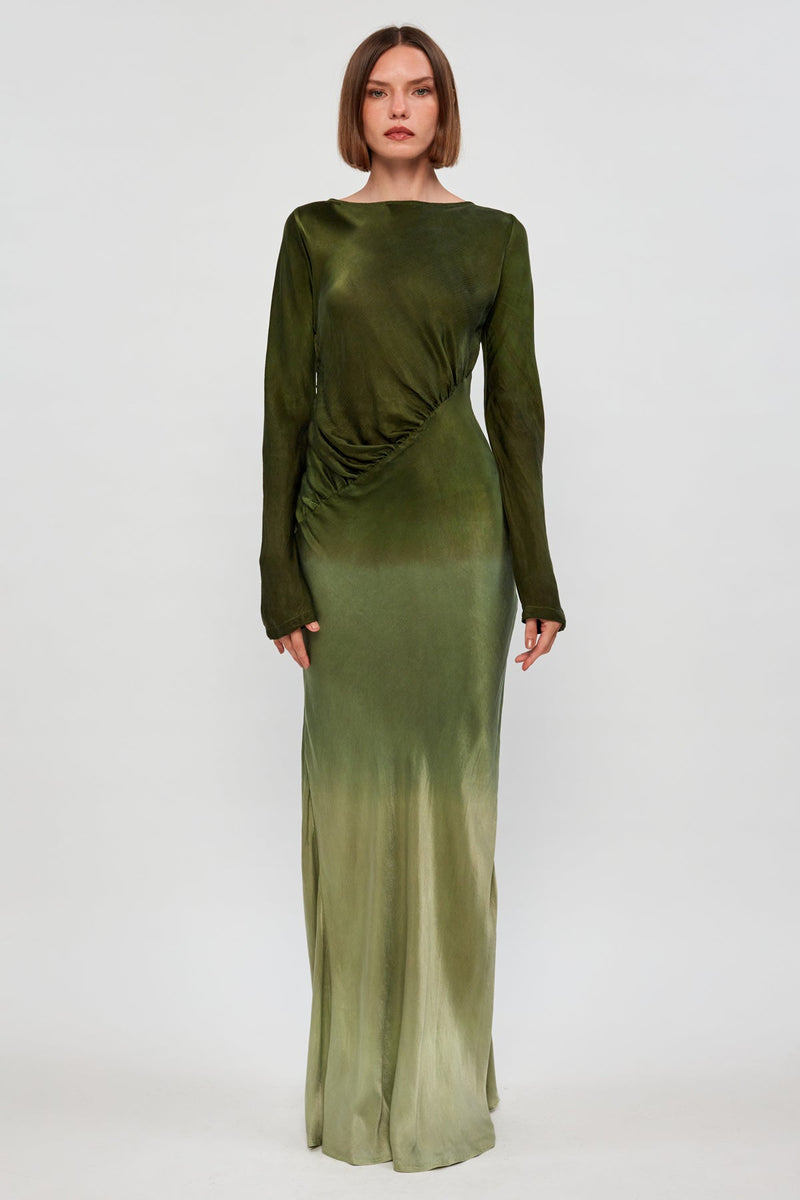 Fluid Drape Maxi, XL / Olive Merage | S/W/F Boutique Fluid Drape Maxi, XL / Olive Merage | S/W/F Boutique