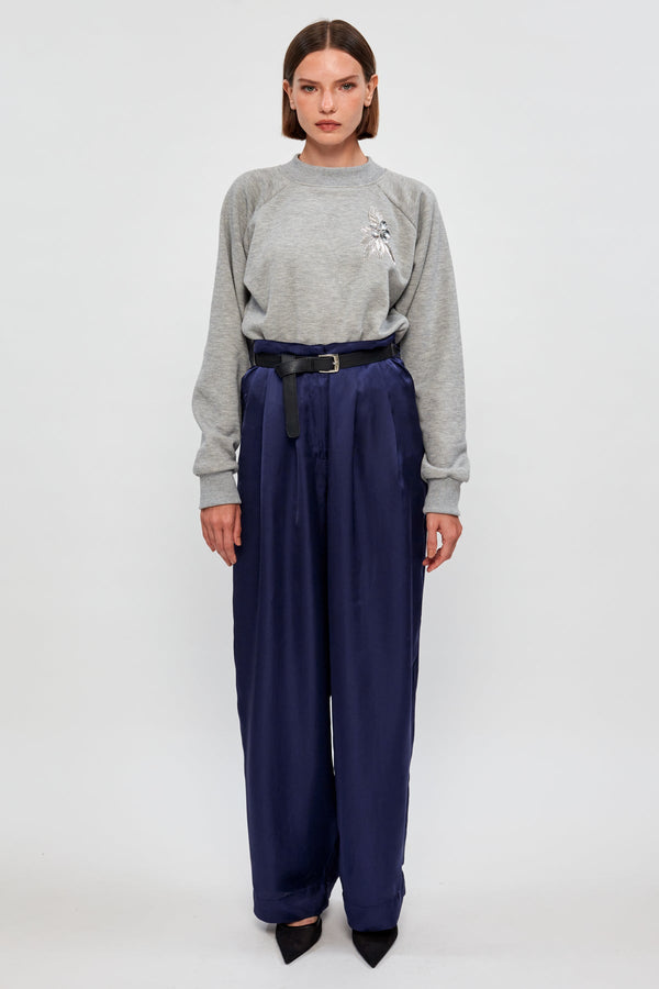 Relaxed Jersey Bodysuit | Tailored Trouser
