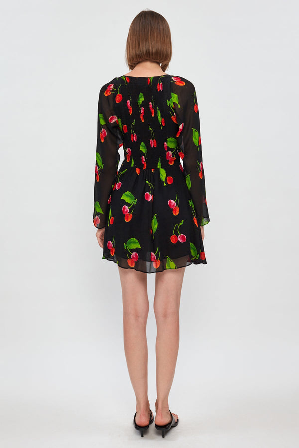 Long Sleeve Twist Front Mini