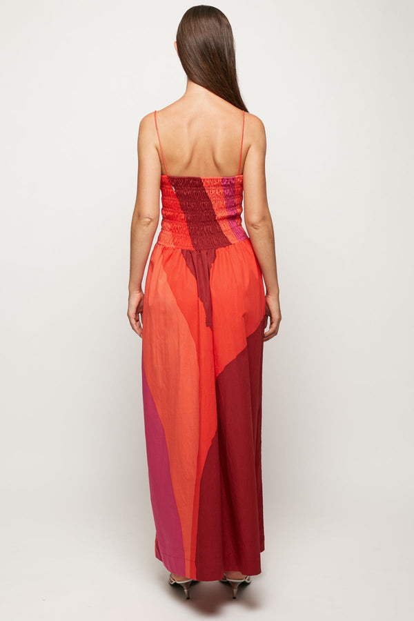 Ruffled Bodice Midi