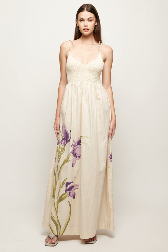 cotton shirred maxi dress ASOS Design - Maxi Dress - Women - Cotton - 8 US