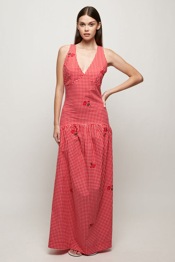 Drop Waist V Maxi – S/W/F Boutique