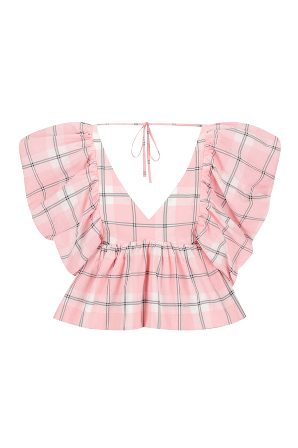 Puff Sleeve Peplum Top