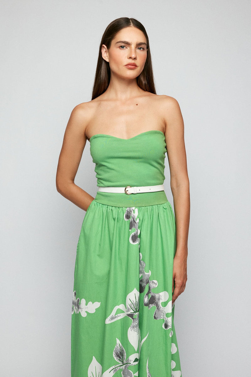 Split Bodice Midi