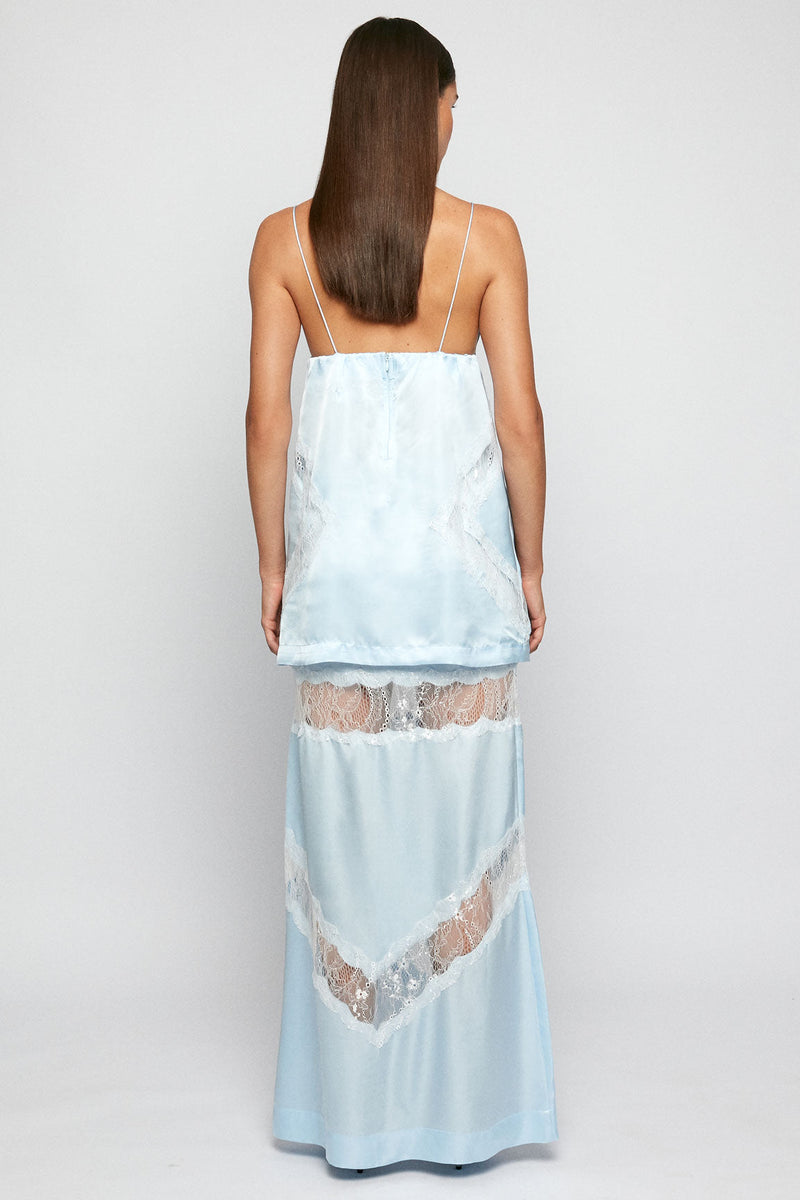 Lace Panel Slip | Lace Panel Maxi Skirt