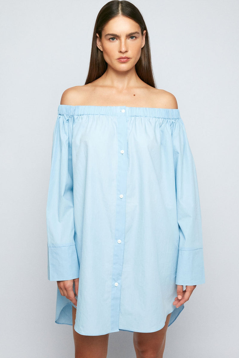 Off Shoulder Shirt Mini