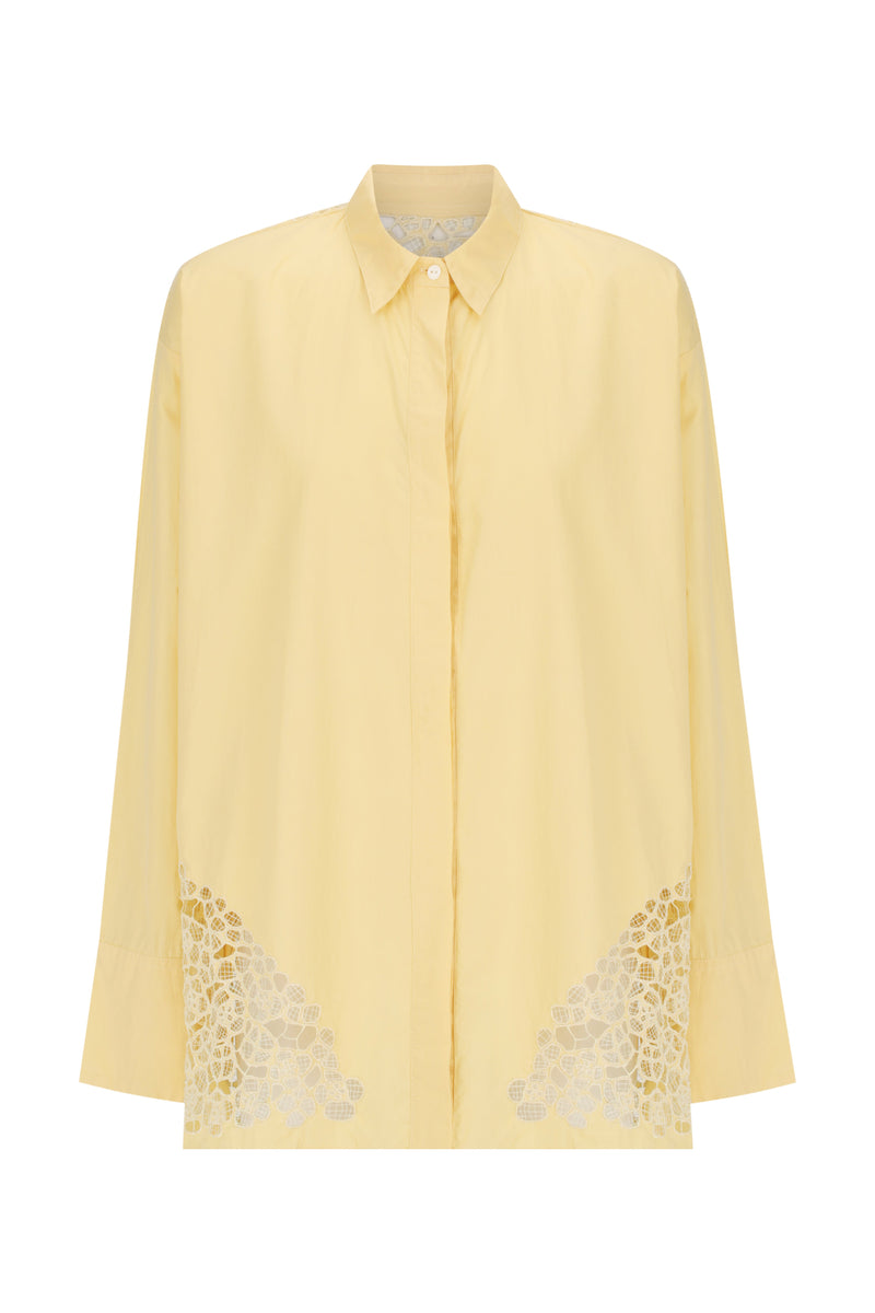 Panelled Lace Shirt