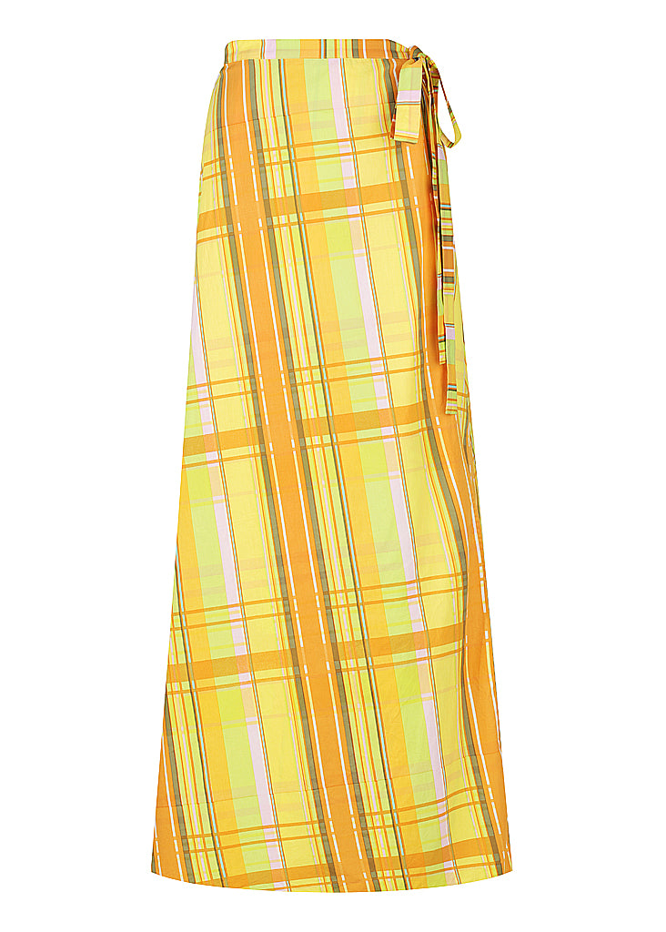 Textured Halter Crop | Tie Up Wrap Skirt