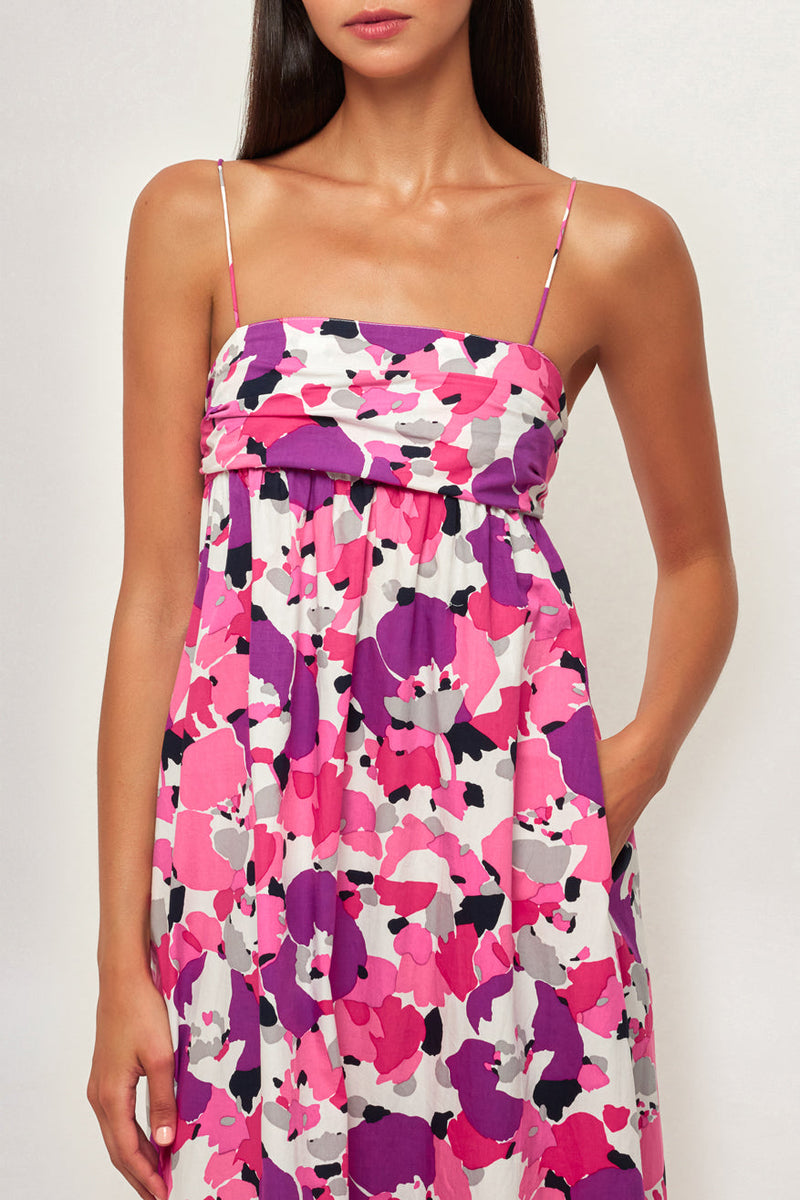 Ruched Bandeau Midi